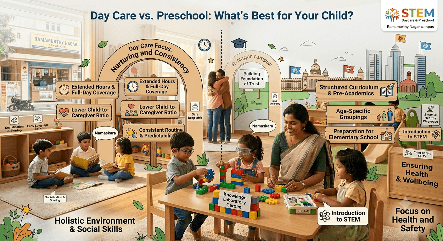 Day Care vs Preschool: What's Best for Your Child?